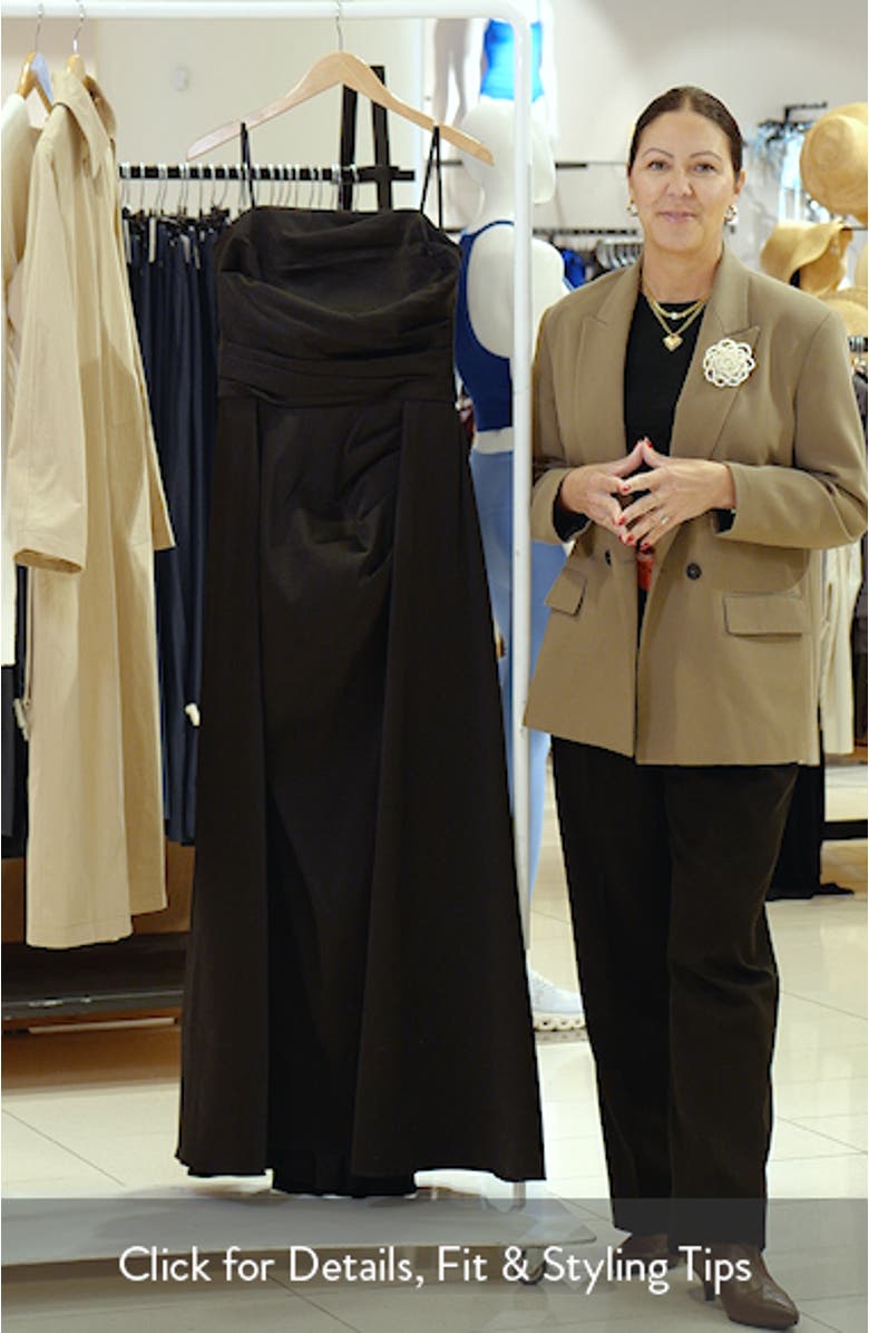 Mikado Strapless Gown, sales video thumbnail