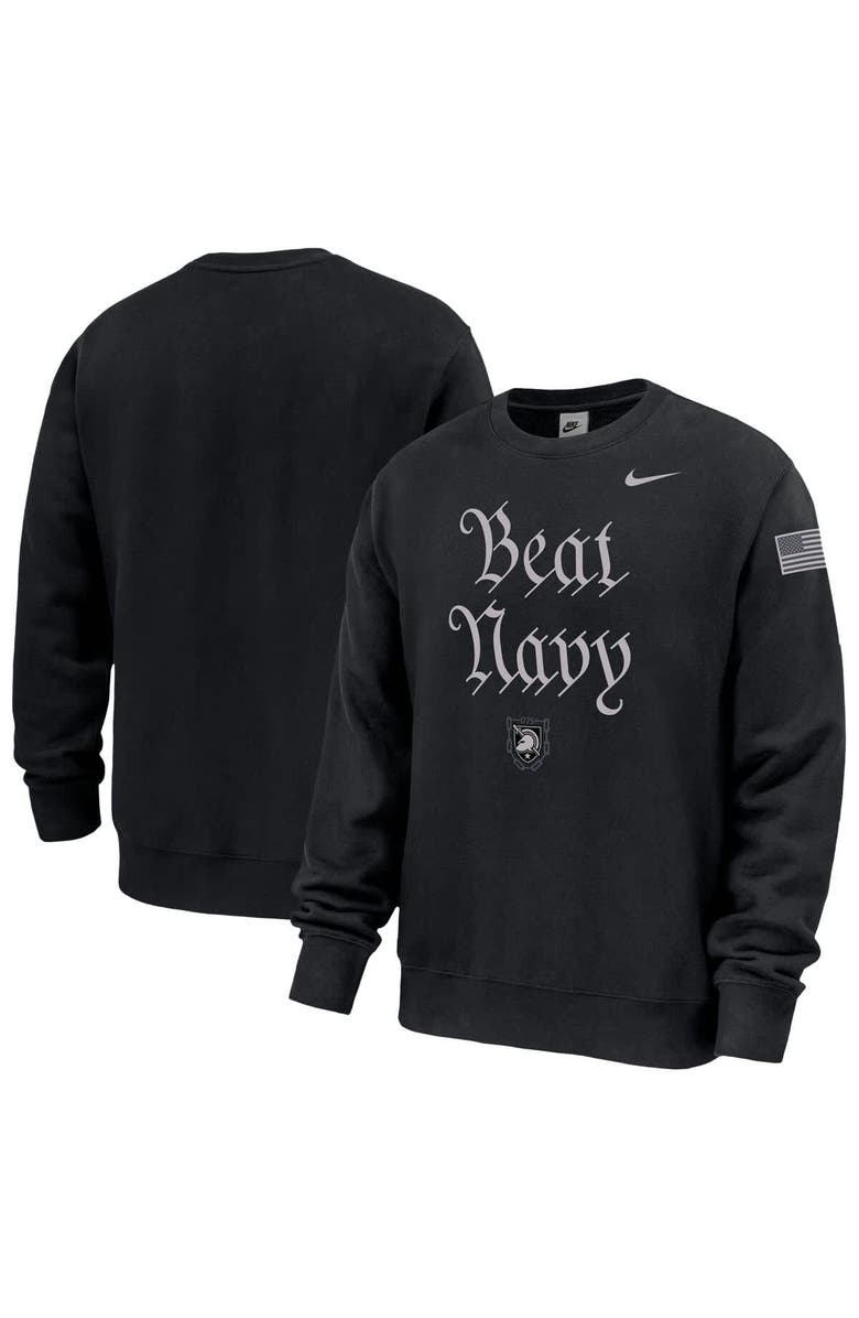 Nike Men's Nike Black Army Black Knights Army 250 Collection Club Fleece Sweatshirt, Alternate, color, Black