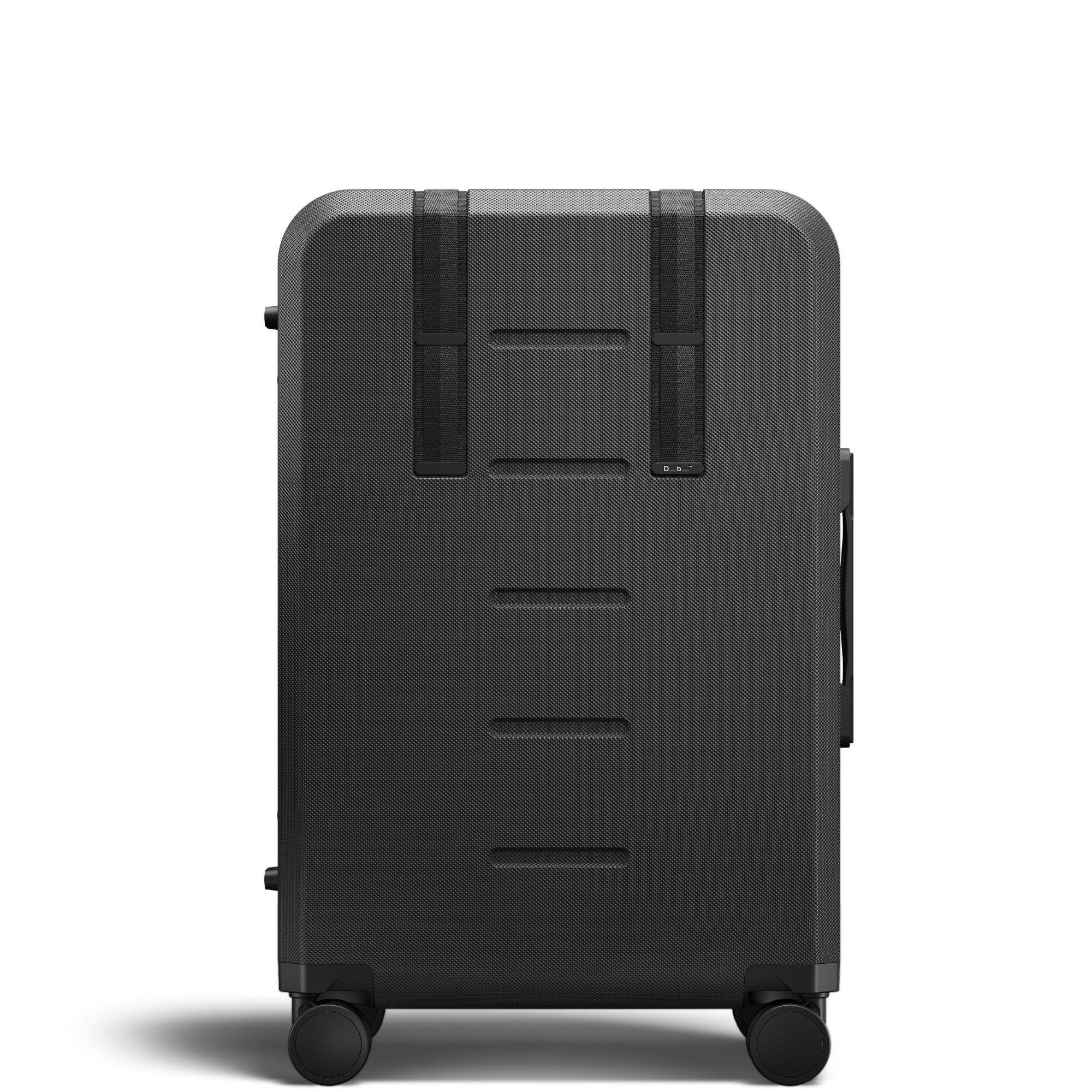 D_b_ Ramverk Compact Hard-Shell 24 Inch Checked Luggage Spinner with Zipper, Alternate, color, Black Out