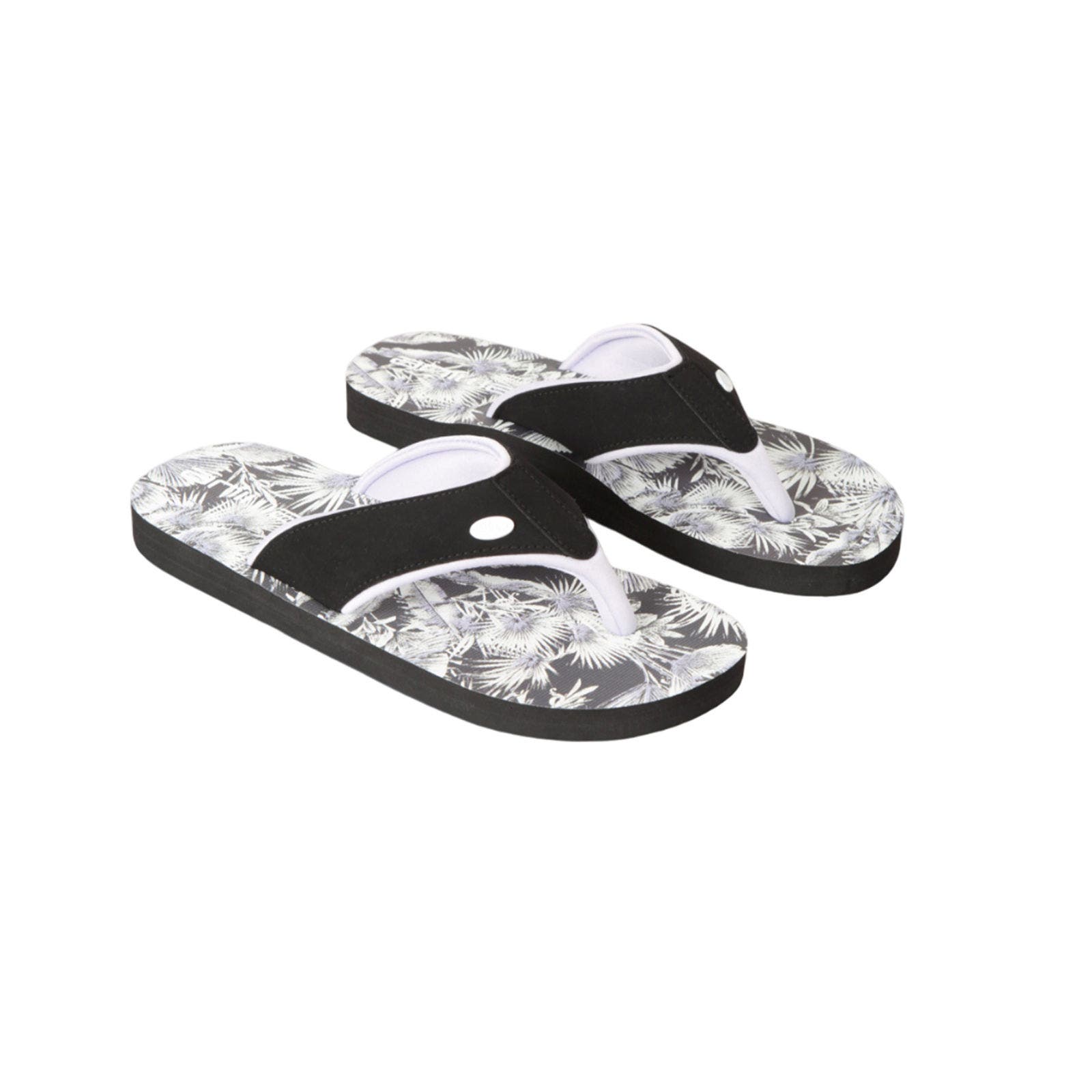Swish Palm Print Flip Flops, Main, color, Lilac