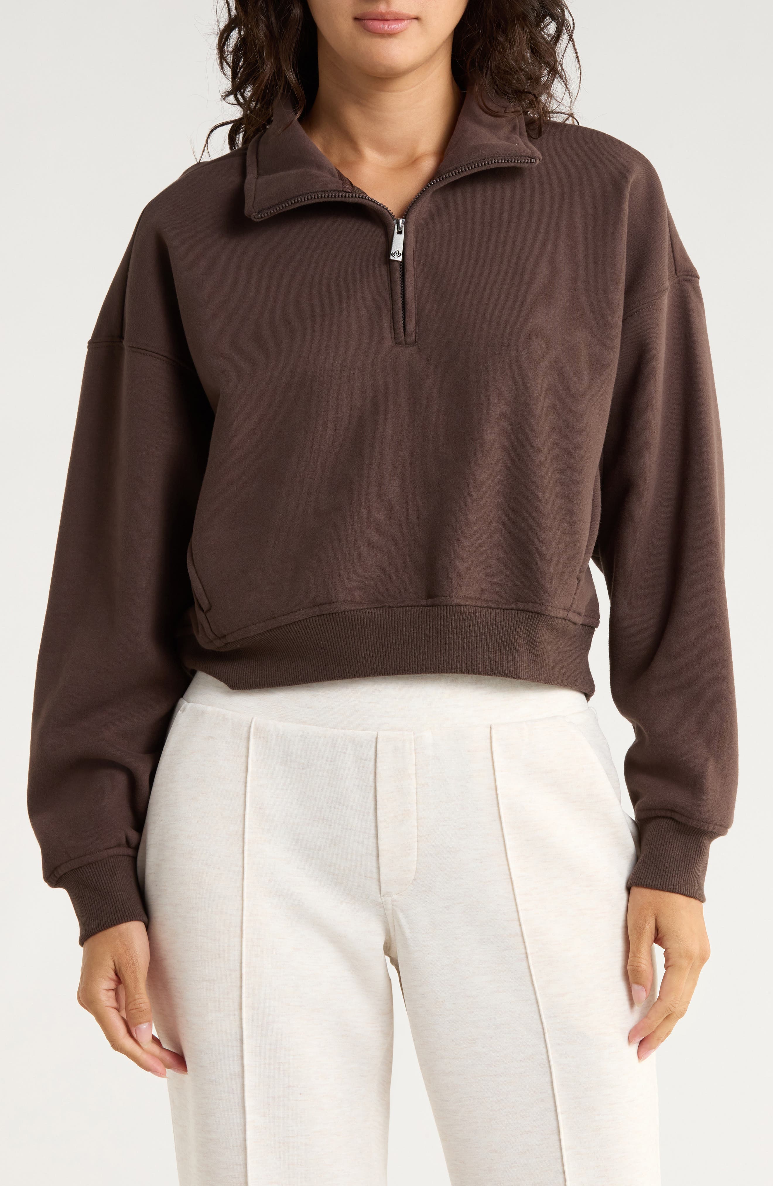 APANA Forever Fleece Quarter Zip Sweatshirt
