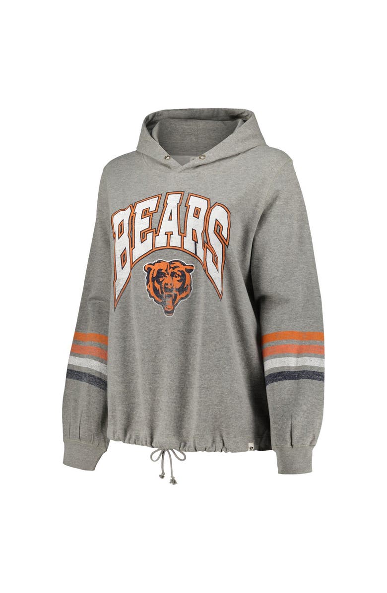 '47 Women's '47 Heather Gray Chicago Bears Plus Size Upland Bennett Pullover Hoodie, Alternate, color, 