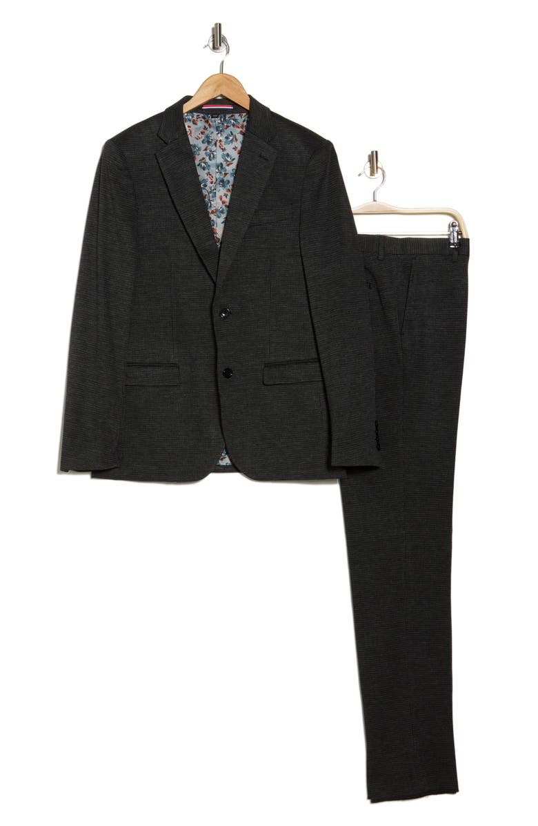 SOUL OF LONDON Fancy 2 Slim Fit Suit, Alternate, color, Black/ Noir