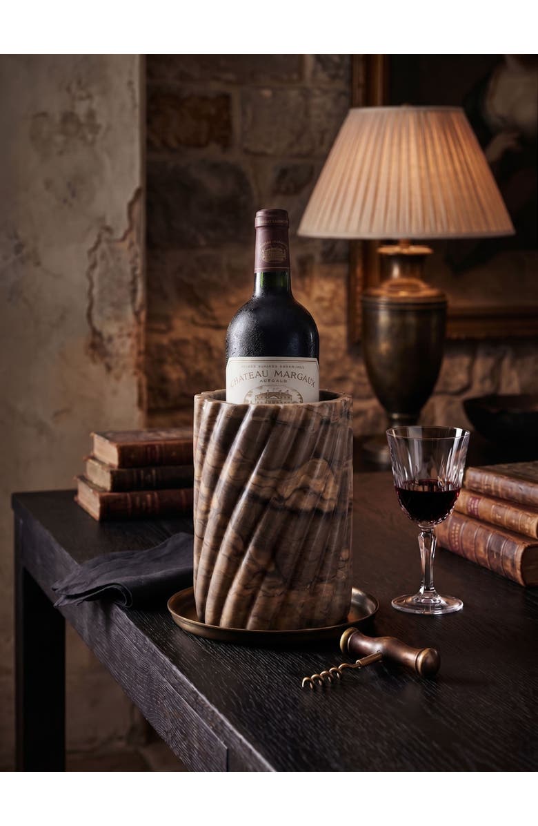GAURI KOHLI Taraz Wine Cooler, Alternate, color, Brown