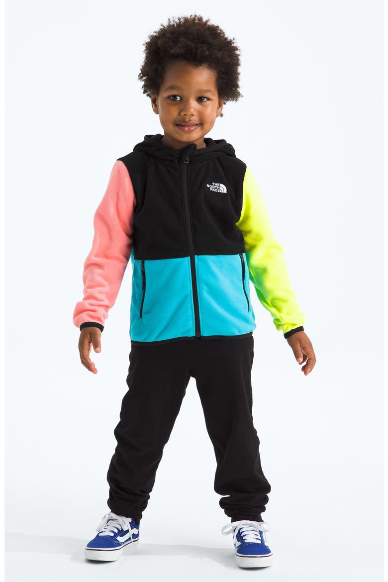 Kids' Glacier Zip Hoodie, Alternate, color, TNF BLACK/ MERIDIAN BLUE/ FIZZ