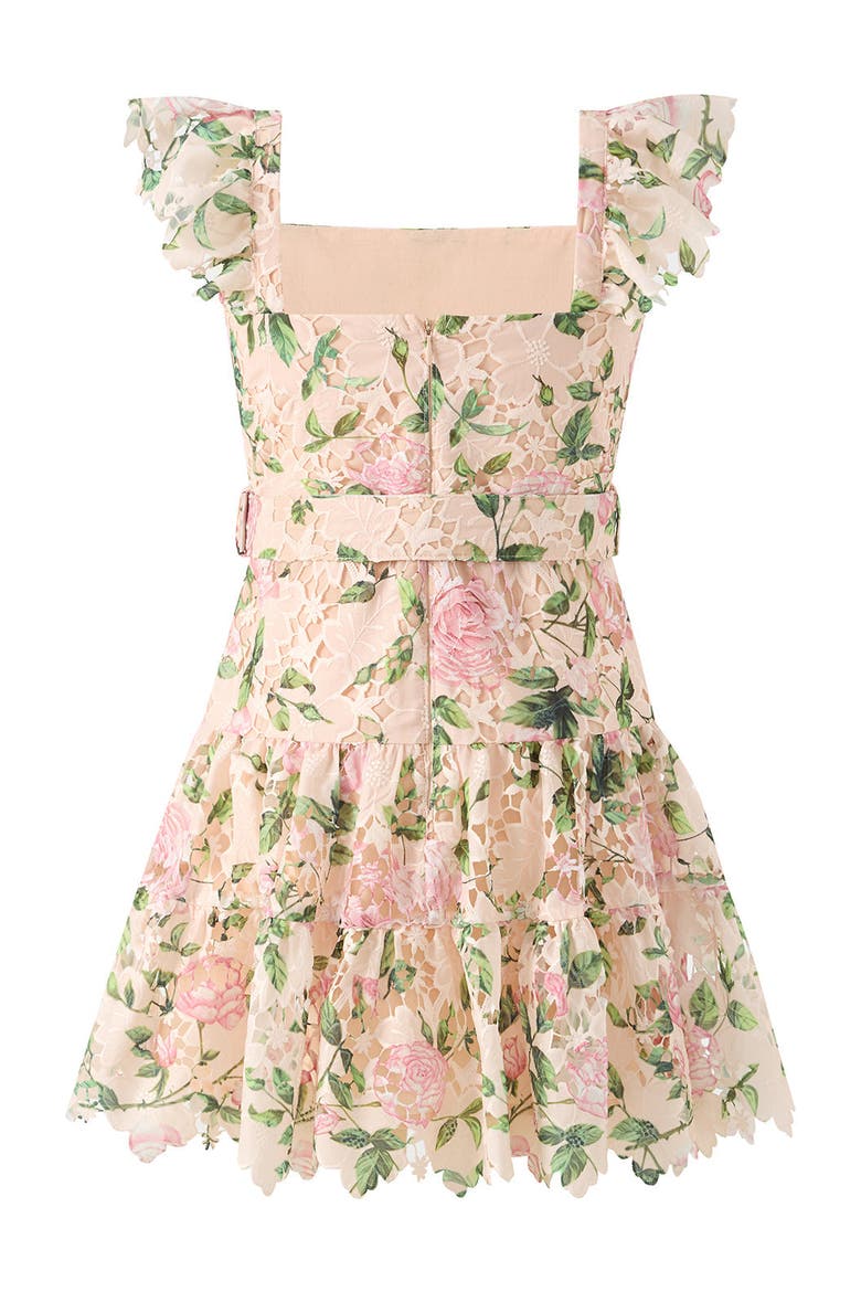 Leonora Embroidered Mini Dress, Alternate, color, Floral