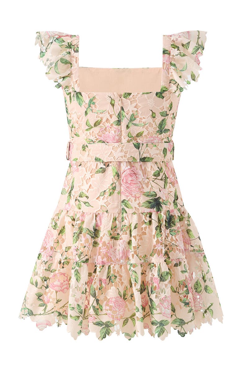 Marlo Kids Leonora Embroidered Mini Dress, Alternate, color, Floral