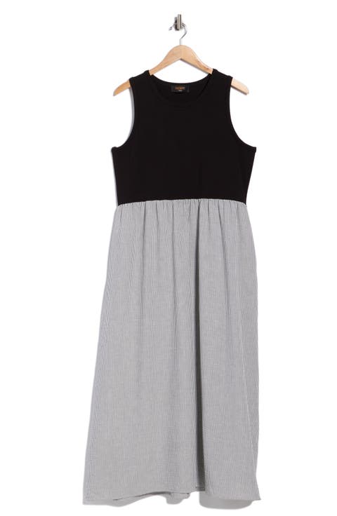 Mixed Media Midi Dress