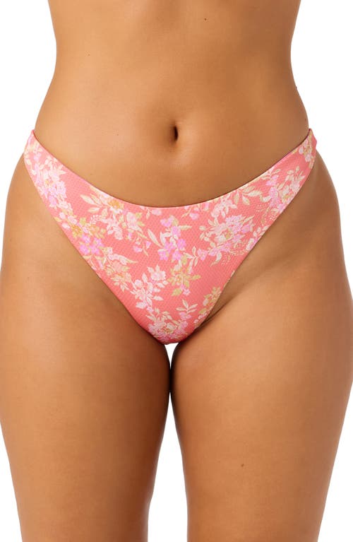 O'neill Nayomi Flamenco Floral Bikini Bottoms In Pink