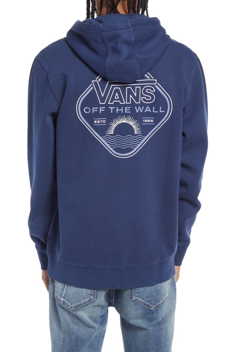 True Rise Logo Graphic Hoodie, Alternate, color, DRESS BLUES