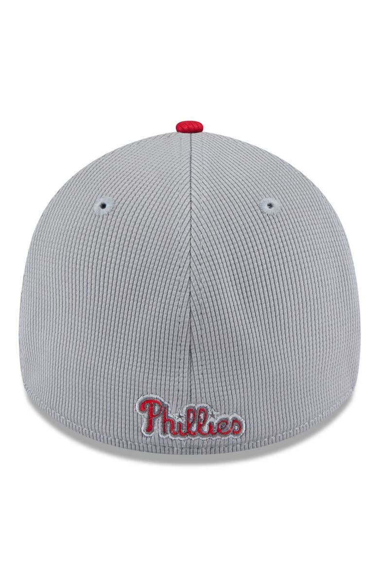 New Era Men's New Era  Gray/Red Philadelphia Phillies 2025 Batting Practice 39THIRTY Flex Hat, Alternate, color, 