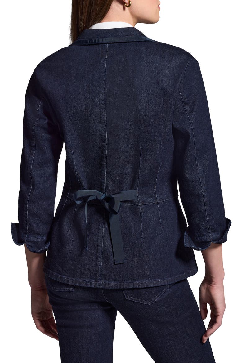 Ribbon Trim Blazer, Alternate, color, NIGHT