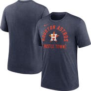 Nike Men's Nike Heather Navy Houston Astros Swing Big Tri-Blend T-Shirt