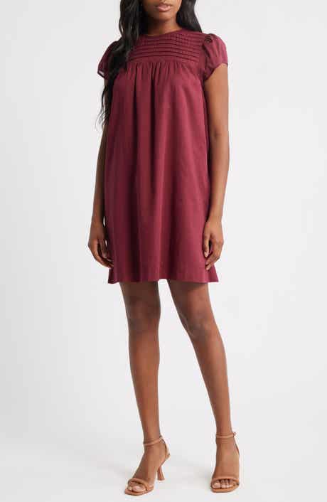 Charles Henry Pintuck Cotton Minidress