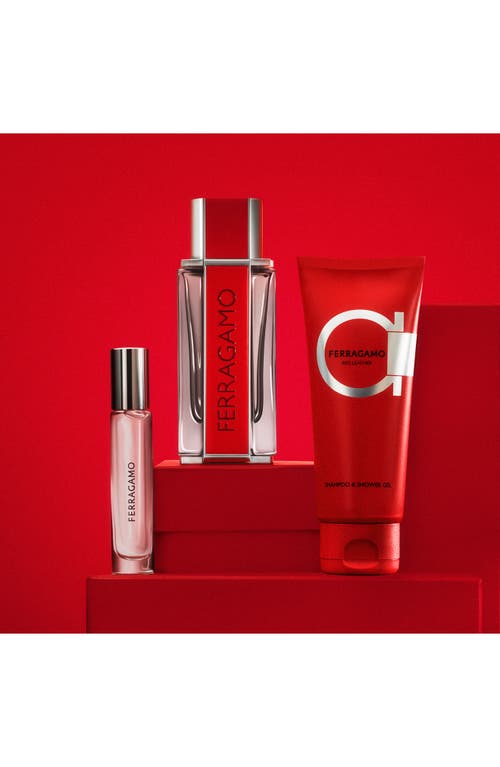 Ferragamo Red Leather Eau De Parfum Gift Set (limited Edition) $166 Value In No Color