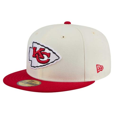 Men's New Era  White/Red Kansas City Chiefs Main 59FIFTY Fitted Hat