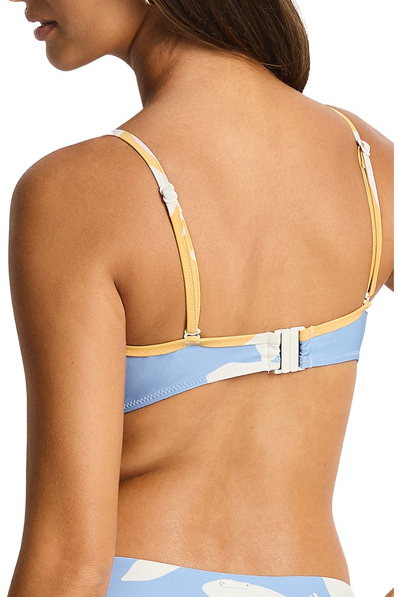 Gilli Square Neck Bikini Top, Alternate, color, BLUE MULTI