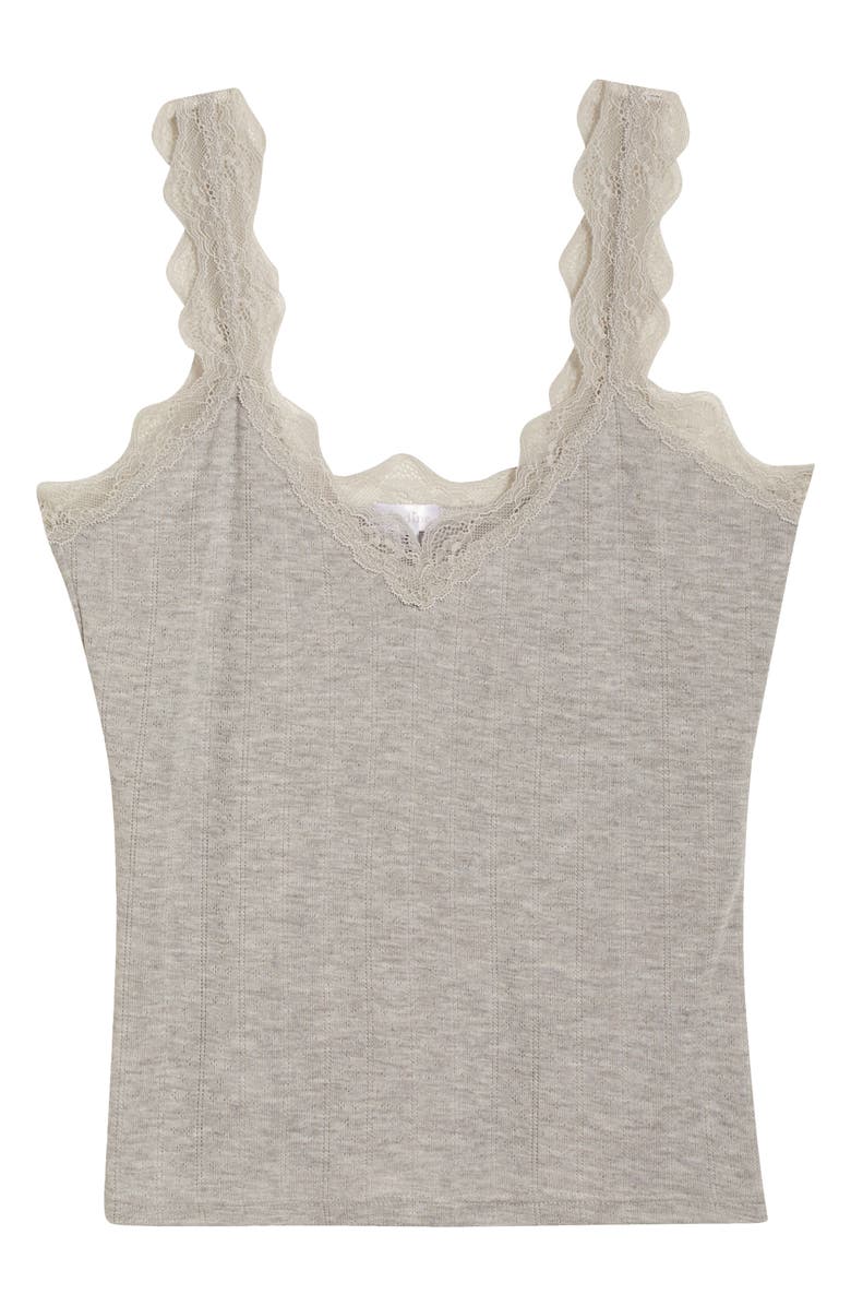 Andine Mariela Antibes Lace Trim Pointelle Tank, Alternate, color,