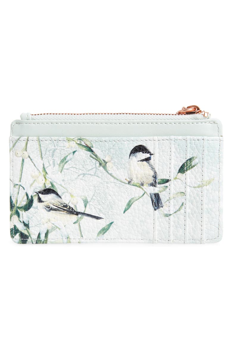 Katica Leather Card Case, Alternate, color, MINT