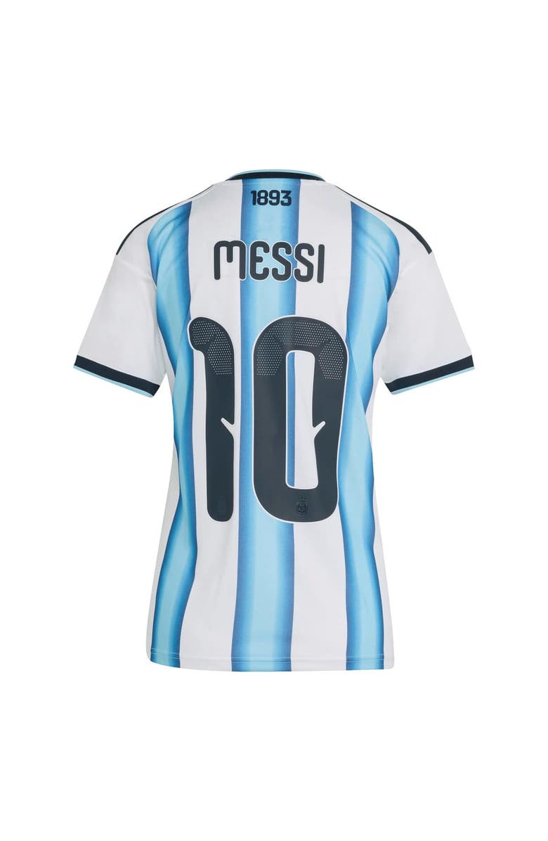 adidas Women's adidas Lionel Messi White Argentina National Team FIFA x World Cup 2026 Home Replica Jersey, Alternate, color, White