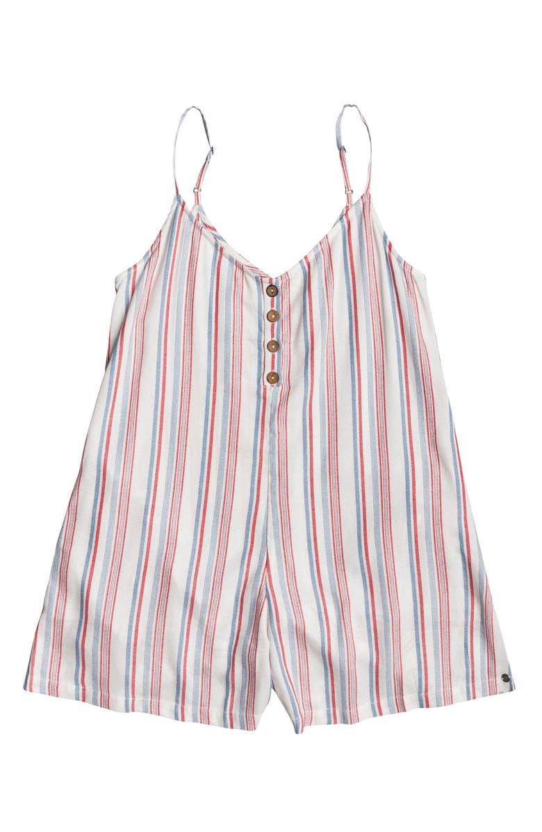 Roxy Coconut Sunshine Stripe Romper, Alternate, color,