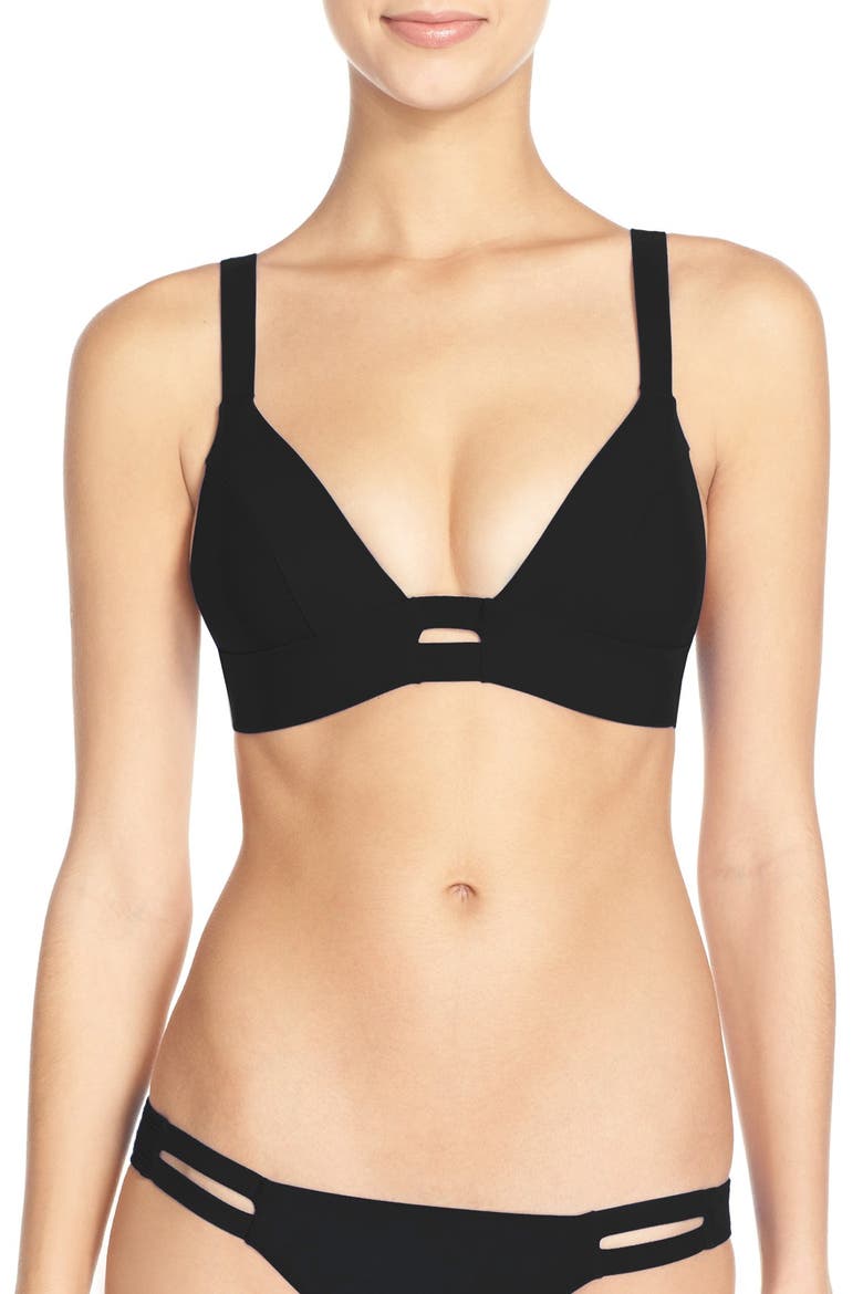 'Neutra' Bikini Top, Main, color, BLACK