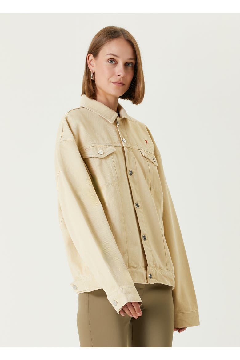 Logo Denim Jacket, Alternate, color, blue