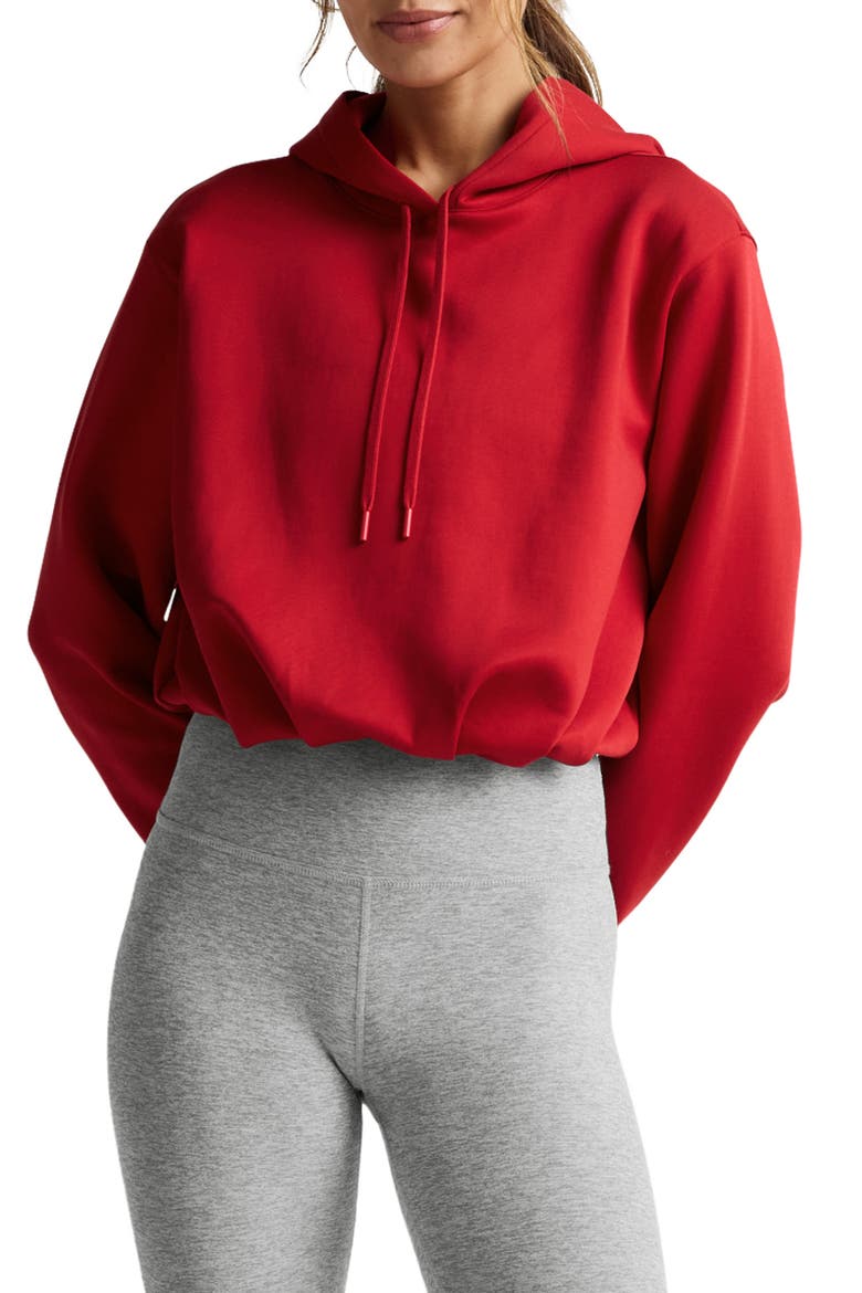 In the Flow Hoodie, Main, color, HOLLY RED