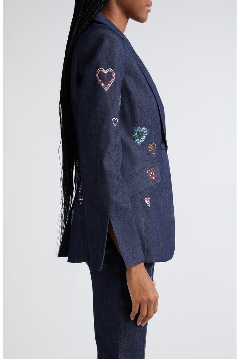 Cheyenne Denim Blazer, Alternate, color, INDIGO