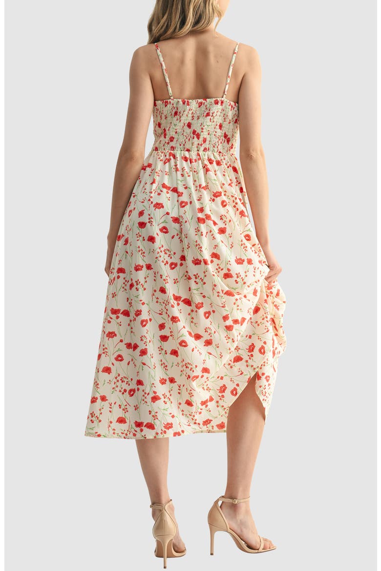 all in favor floral print midi dress Women's All in Favor Dresses