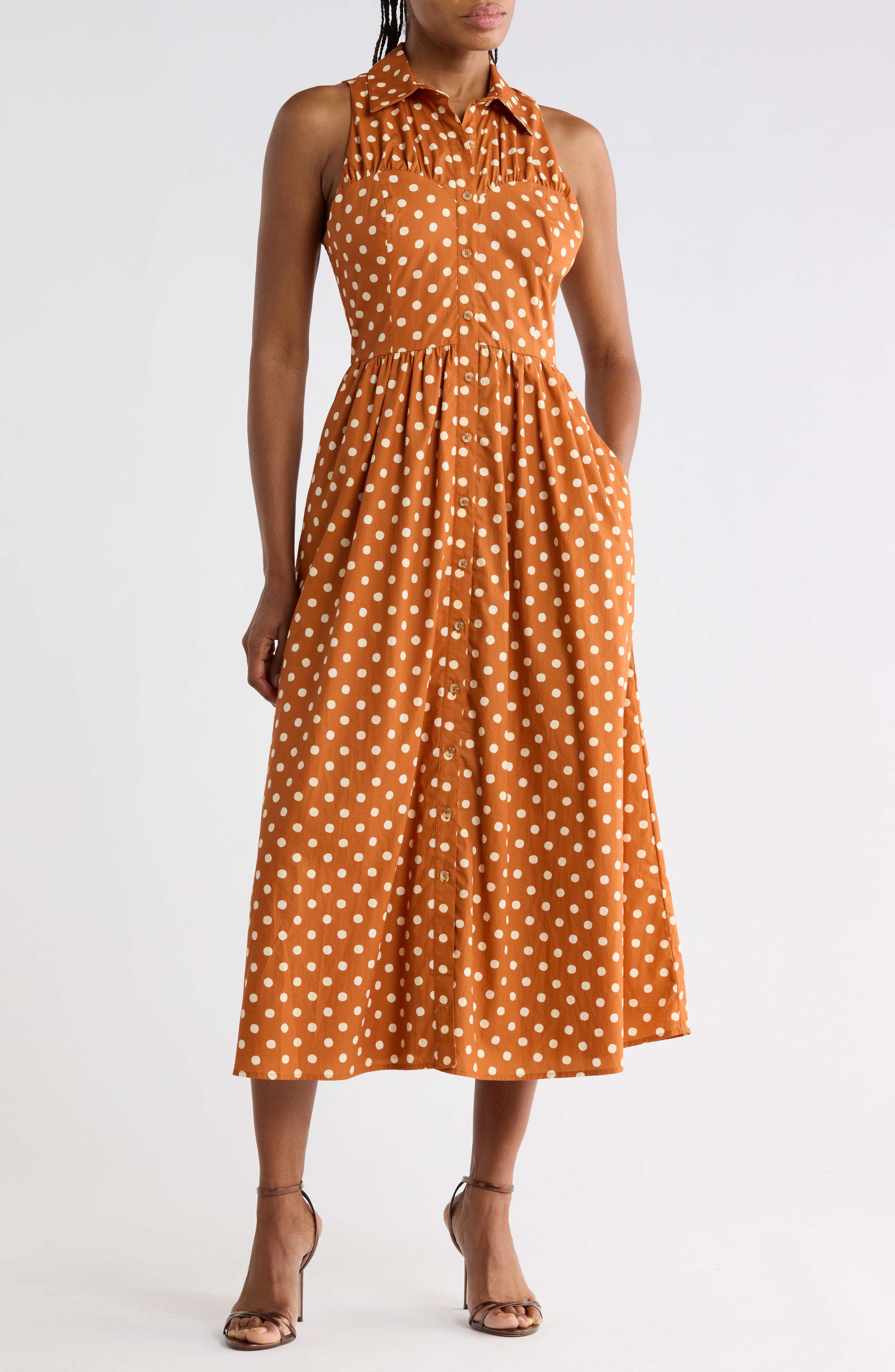 Vivian Halter Midi Dress