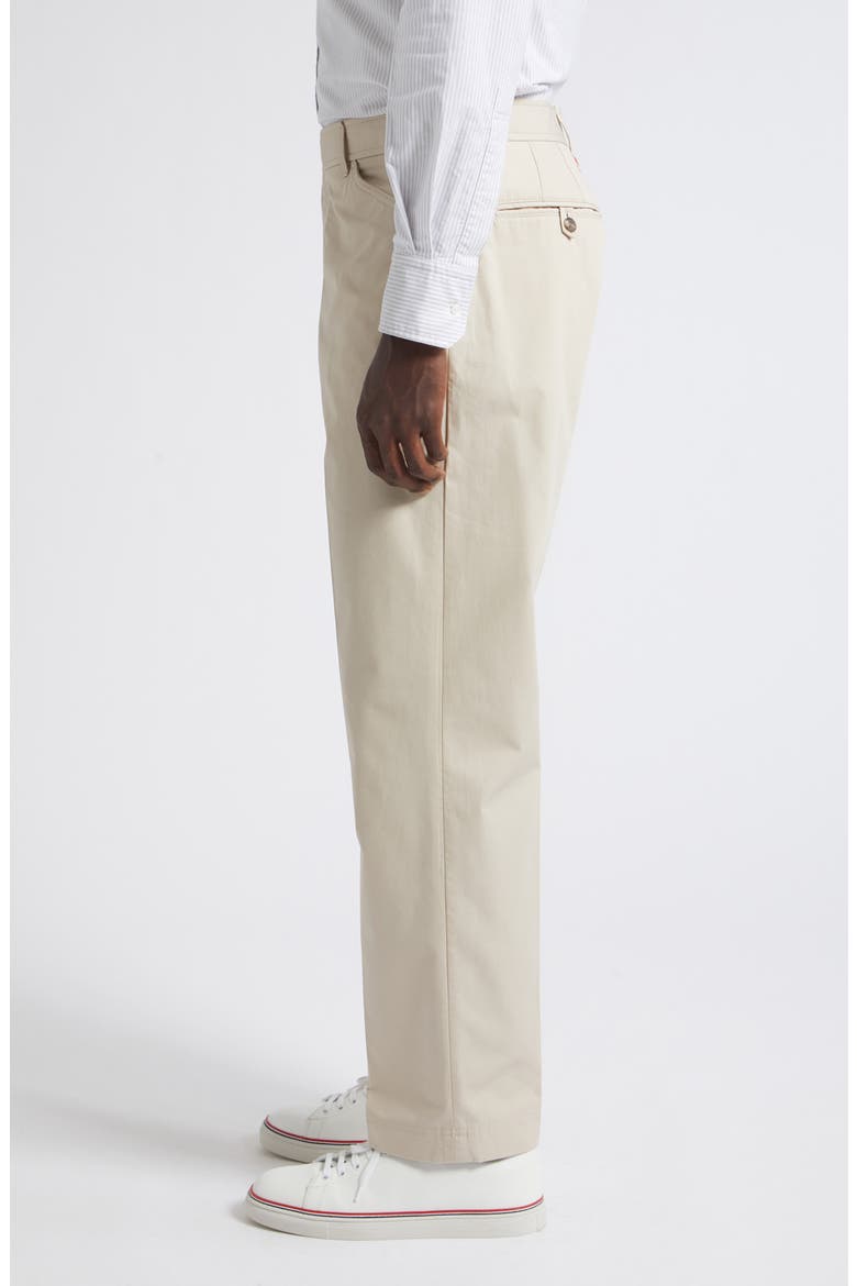 Tapered Cotton Chino Pants, Alternate, color, BEIGE