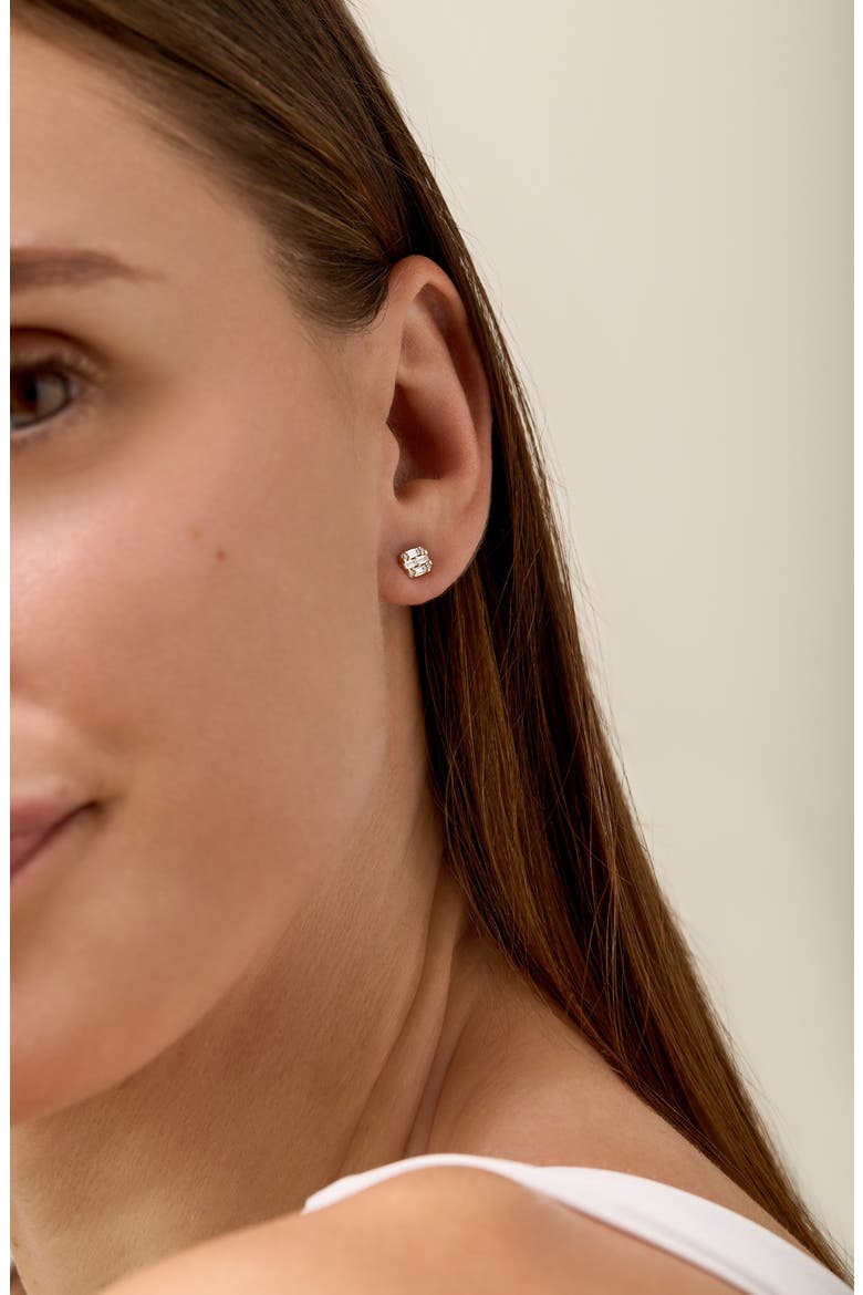 Maya Diamond Stud Earrings (Nordstrom Exclusive), Alternate, color, 18K YELLOW GOLD