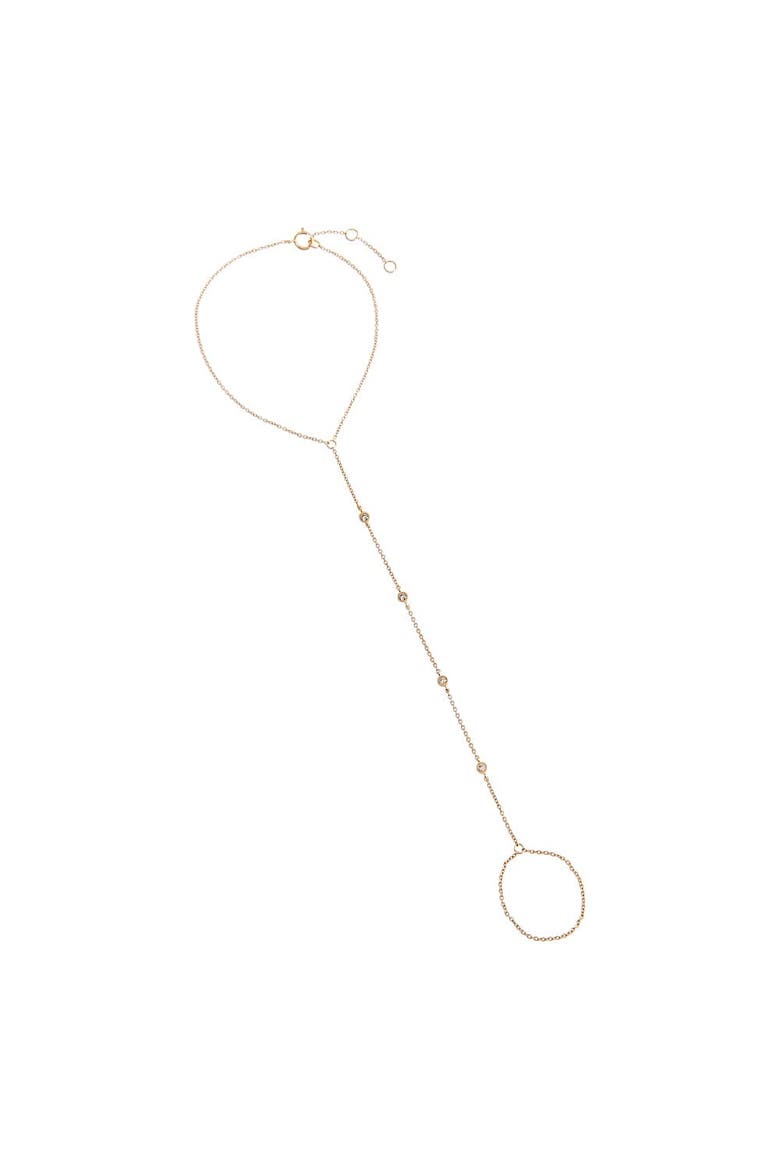 Diamond Multi Bezel Hand Chain 14K, Main, color, 14K Gold