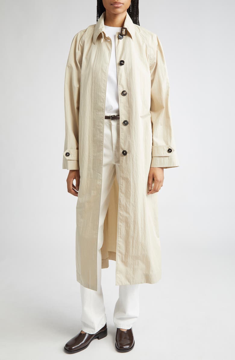 TEURN STUDIOS Unlined Belted Water Repellent Trench Coat, Alternate, color, 