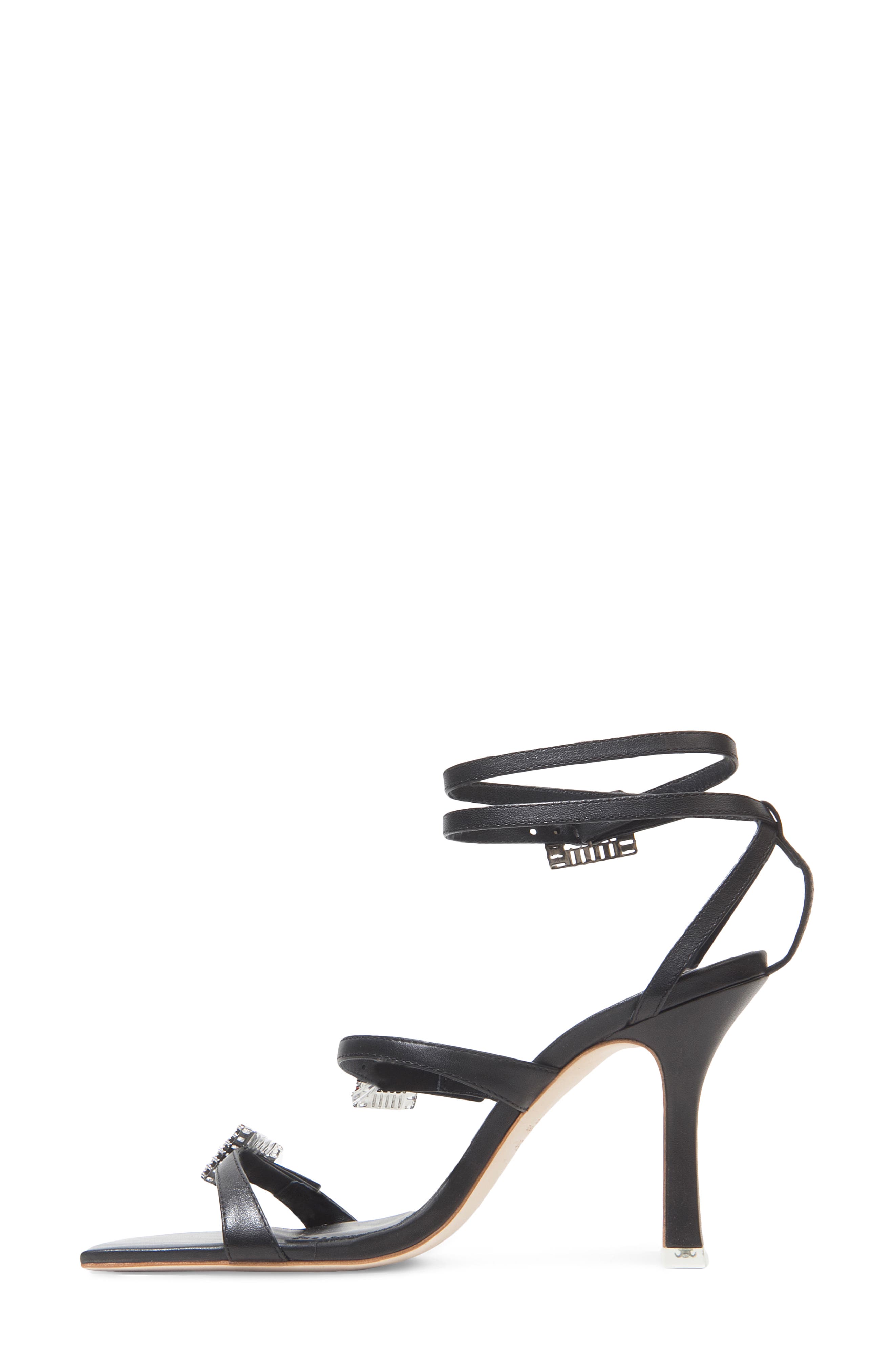 BLACK SUEDE STUDIO Livia Buckle Strap Sandal, Alternate, color, 