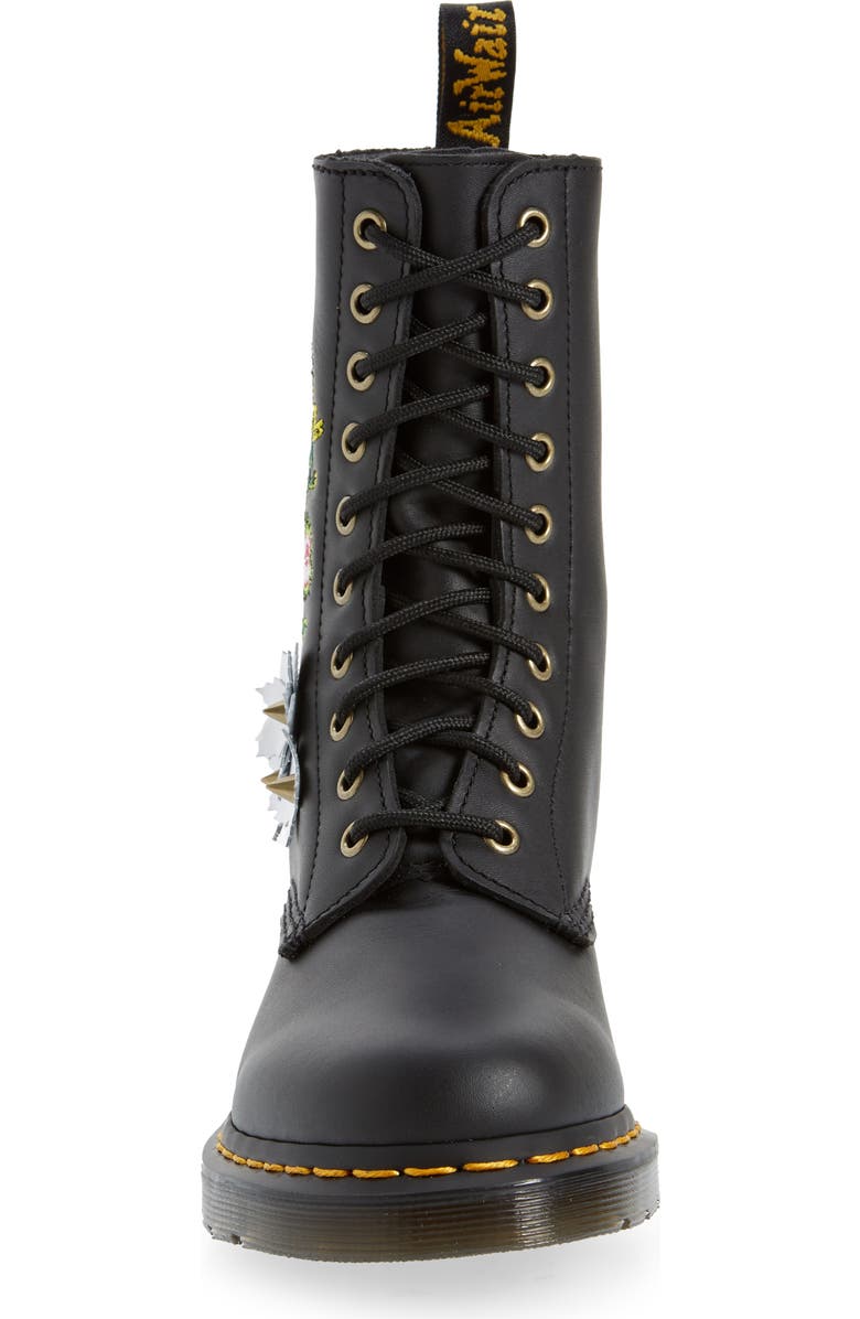 Dr. Martens 1490 Floral Bloom Combat Boot, Alternate, color,