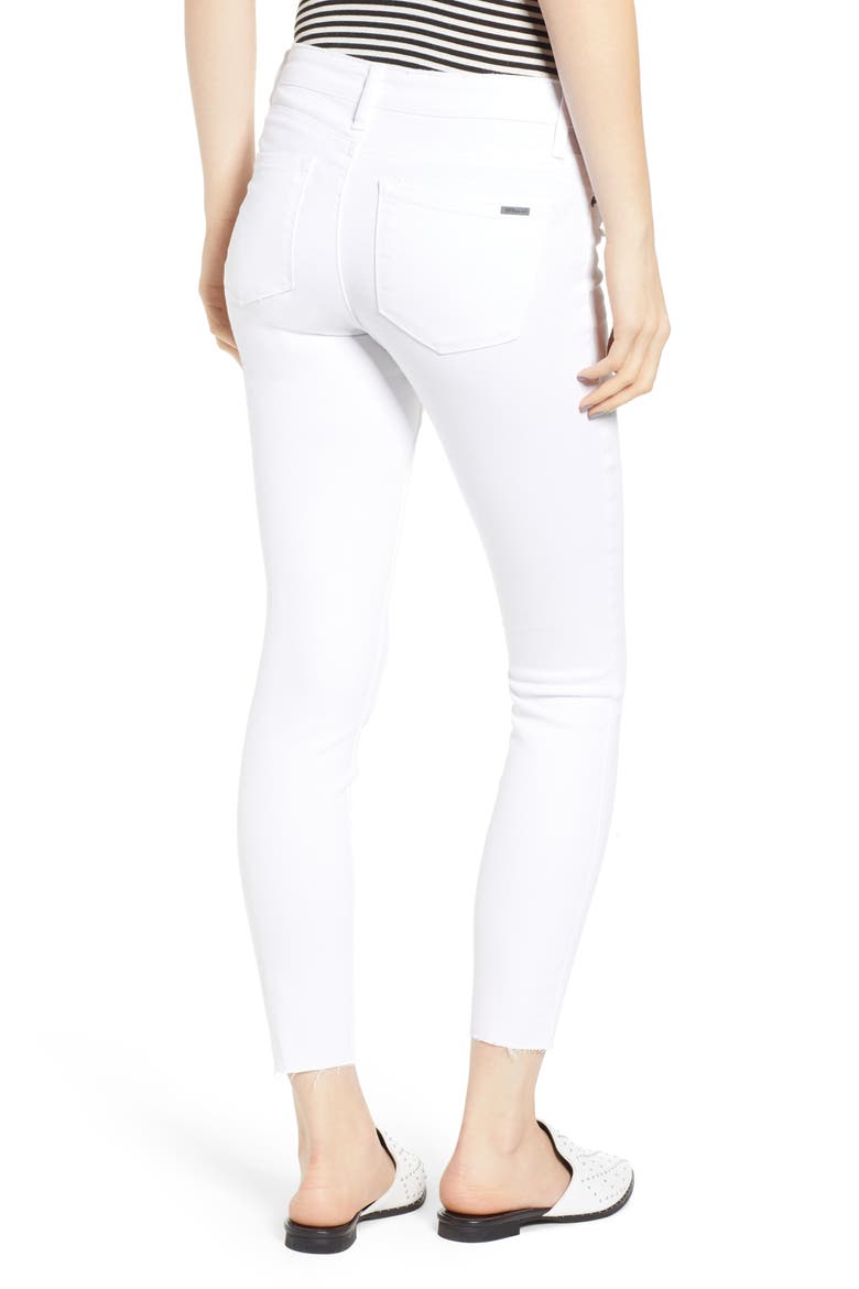 Emma Cutoff Hem Crop Jeggings, Alternate, color, OPTIC WHITE