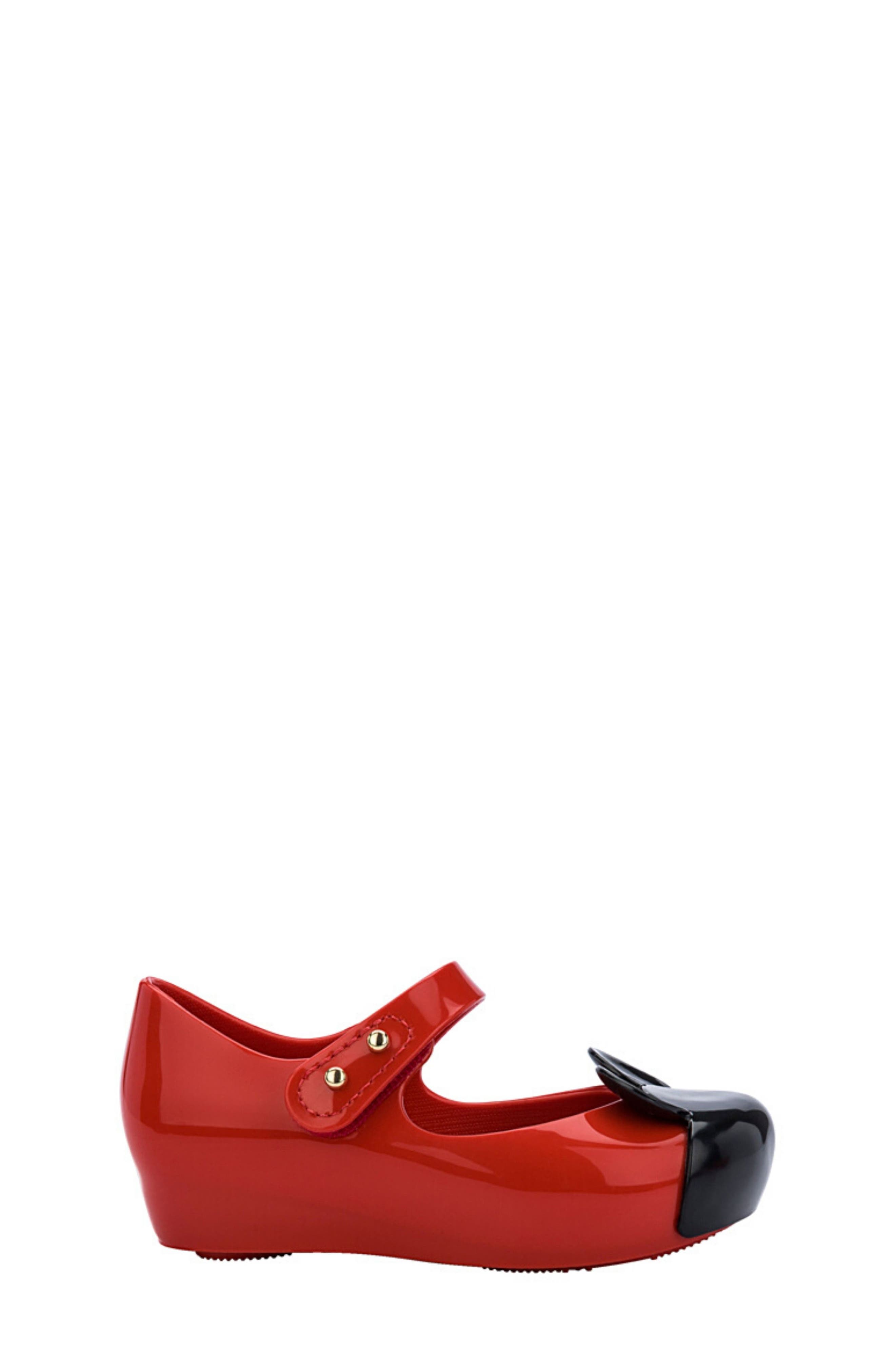 x Disney Minnie Mouse Ultragirl Mary Jane, Alternate, color, RED/ BLACK