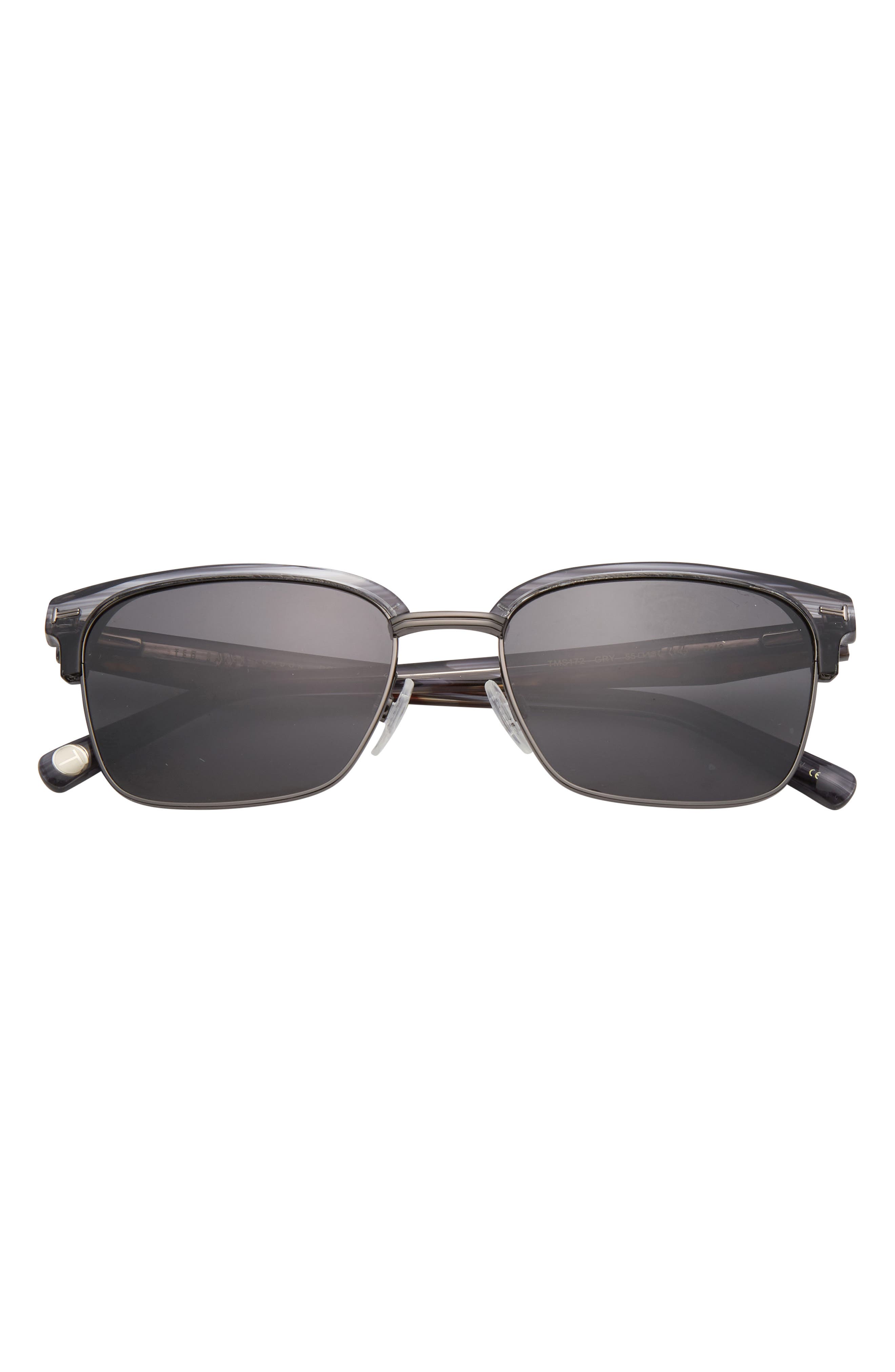 Ted Baker 55mm Polarized Square Sunglasses