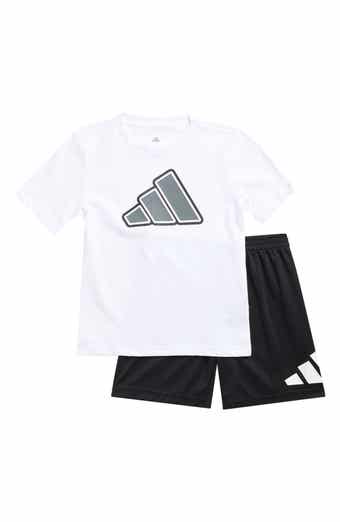 adidas Kids' Logo T-Shirt & Woven Shorts Set