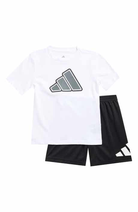 adidas Kids' Logo T-Shirt & Woven Shorts Set