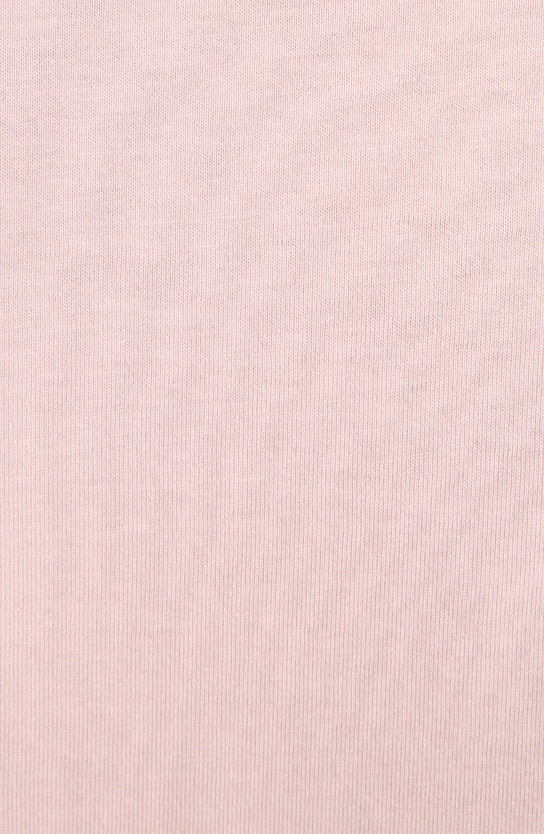 Moncler Logo Embroidered T-Shirt, Alternate, color, Dusty Pink