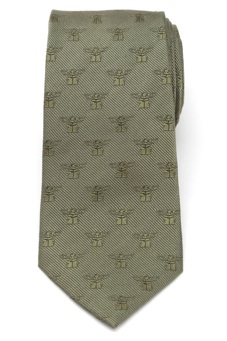 Star Wars™ - The Mandalorian The Child Silk Tie, Main, color, GREEN