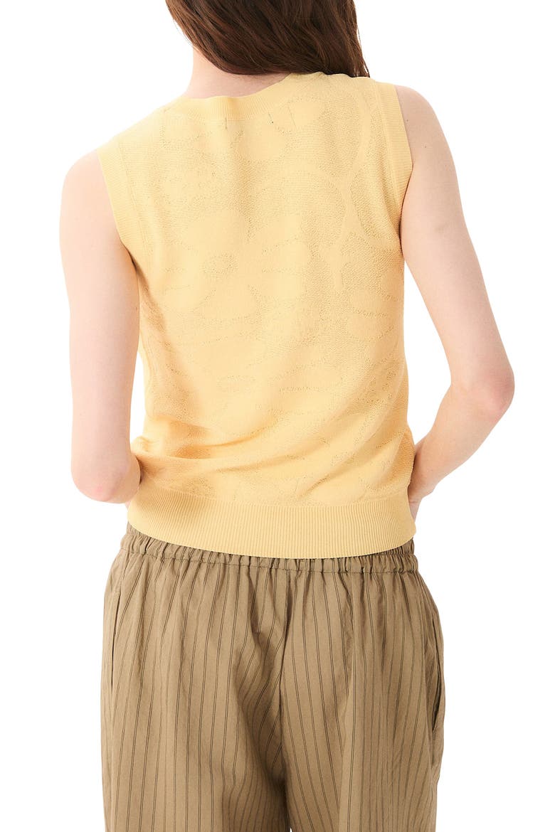 Icaria Jacquard Sweater Tank, Alternate, color, BUTTER