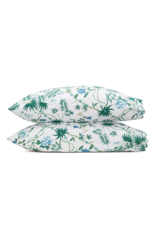 Matouk Palmyra Set Of 2 500 Thread Count Pillowcases In Green