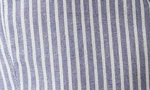 Blanknyc Stripe Bustier Top In Blue