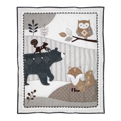 Lambs & Ivy Woodland Forest Animal Nursery 5-piece Baby Crib Bedding Set In Multi