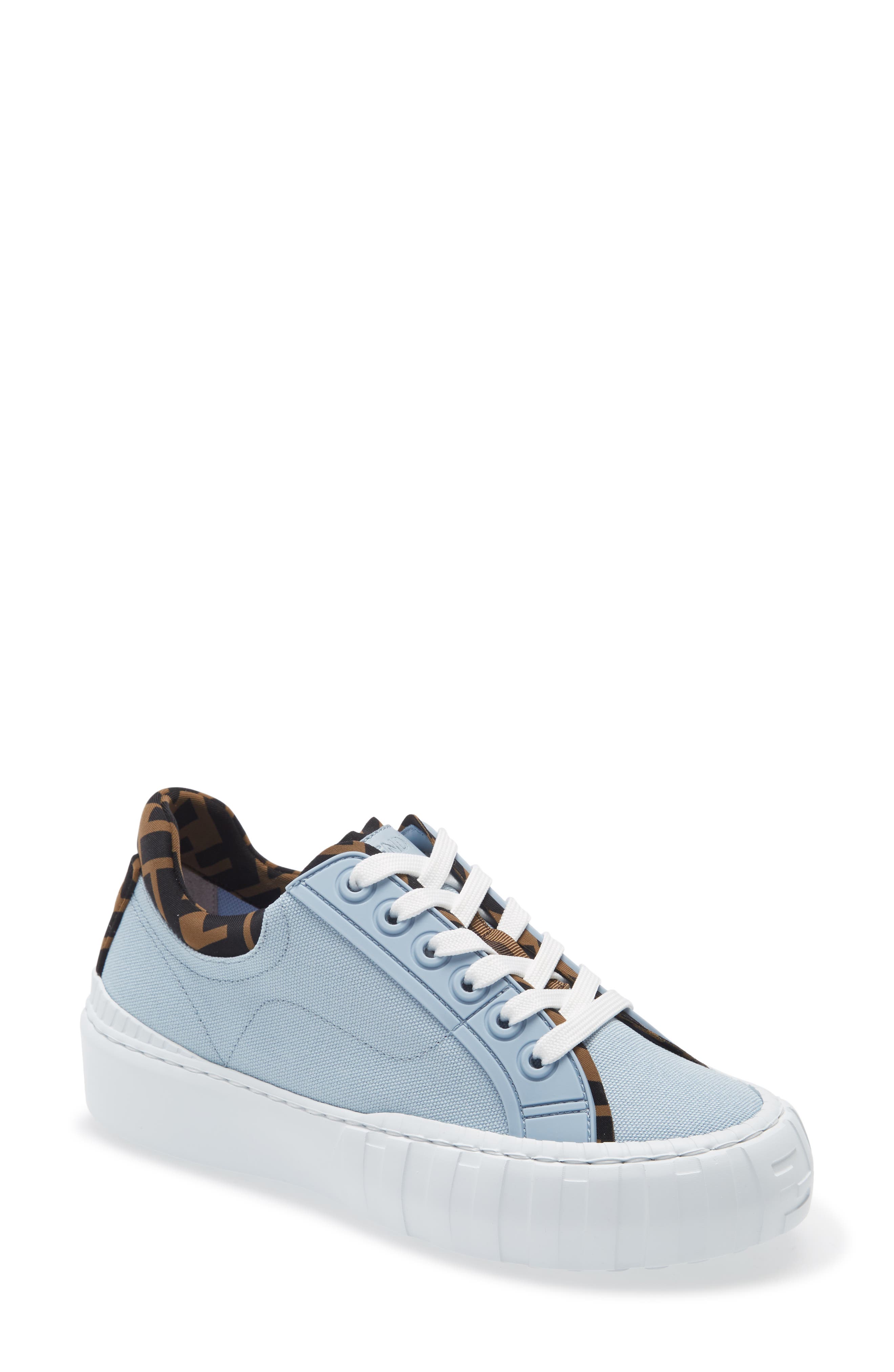 FF Logo Platform Sneaker, Main, color, SKY