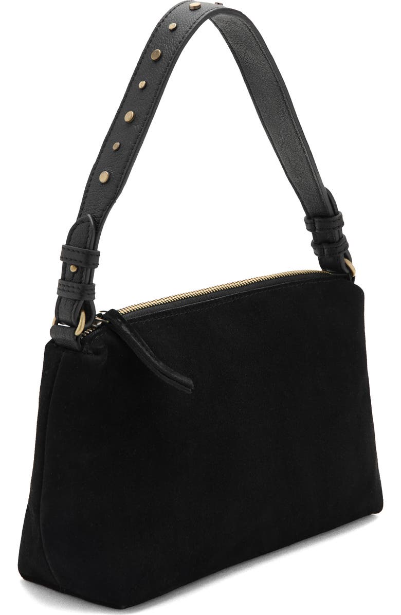 MANGO TEEN Stud Top Handle Bag, Alternate, color, Black